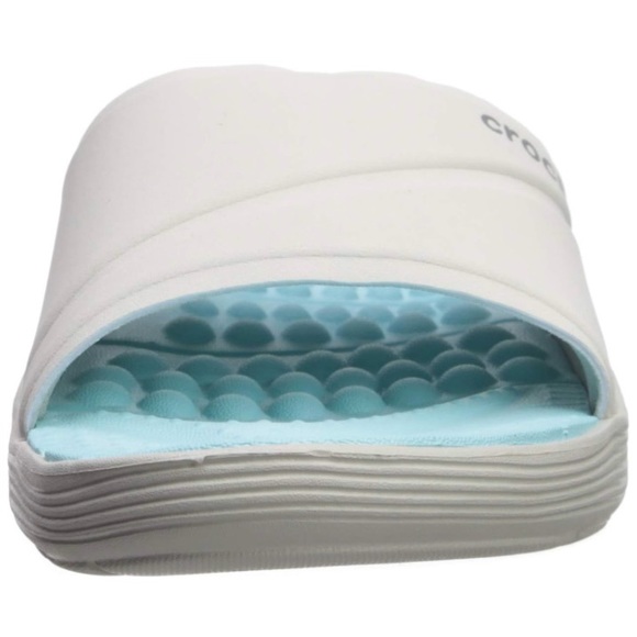Crocs Women's Reviva Slide Sandal ~ Pearl White / Ice Blue ~ Size 10 & 11 ~ NEW - Picture 5 of 14